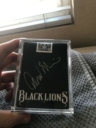 David Blaine Black Lion Playing Cards (signed)