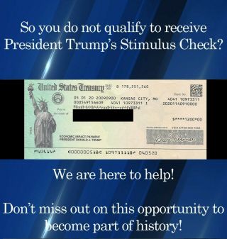 $1,  200 Trump Stimulus Check 2020 - Collectible/souvenir Item