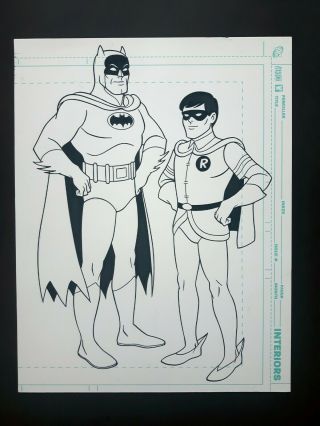 Batman & Robin (from The Scooby - Doo Movies) Published Art By Tim Levins