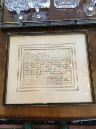 1841 Charleston Sc Document Coming Street Antique Frame S Thos Jones
