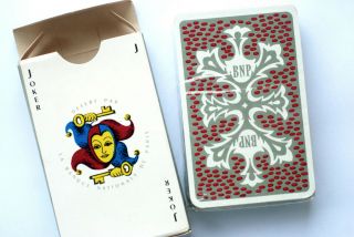 1962 ' BNP ' (LA BANQUE NATIONALE DE PARIS) playing cards.  Van Genechten.  Belgium 2