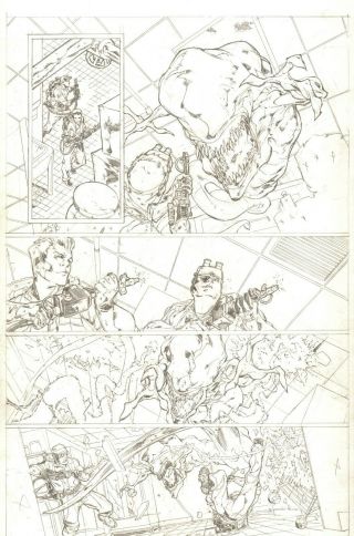 Ghostbusters 2 Page 2 Pencil Art Steve Kurth 88mph Ghost Busting