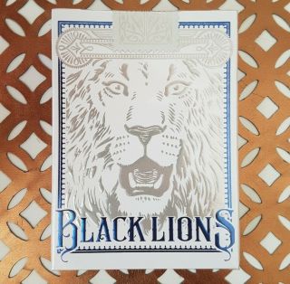 David Blaine Black Lions Blue Edition Playing Cards & Uspcc Deck