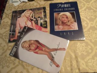 3 Anna Nicole Smith Calendars 1995 Playmate Lingerie Exclusive,  1998 Playboy,