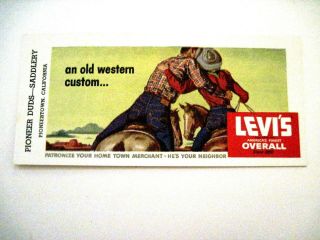 Fantastic Ad Blotter For " Levi 