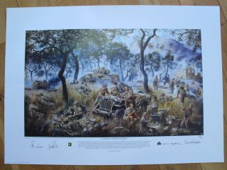 Commissioned Prints Of The 2nd London Irish Rifles At Monte Cassino Signed