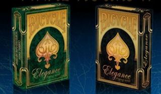 Set Of 2 Bicycle Elegance Black & Emerald Green Limited Playing Card Decks