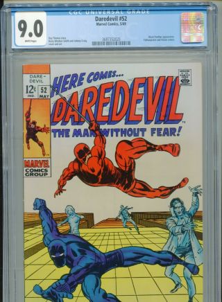 1969 Marvel Daredevil 52 Barry Windsor - Smith Black Panther Cgc 9.  0 White Box4