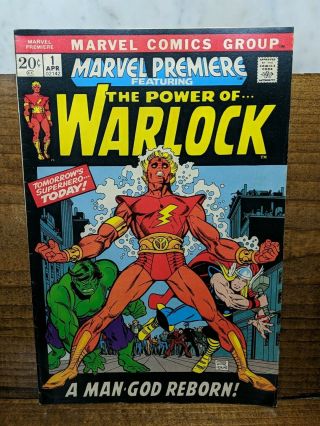 Marvel Premeire 1 Power Of Warlock (1972) Thomas Kane 1st Adam Warlock Key