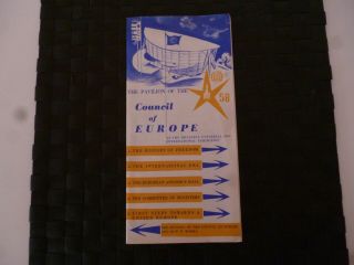 Council Of Europe 1958? Leaflet Topical Brexit Mega Rare Collectable As Pics