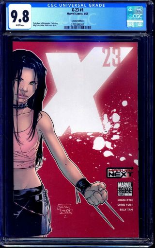 X - 23 1 Limited Edition Variant Cgc 9.  8 Marvel 2005 Series Nm/mt