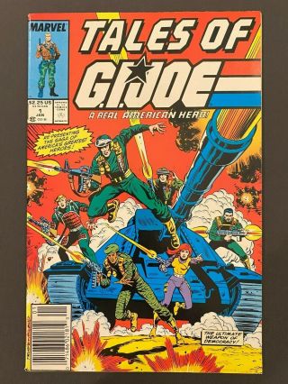Tales Of Gi Joe A Real American Hero First Printing 1 Newsstand Vf,  White Pages
