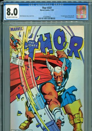 The Mighty Thor 337 (marvel 1983) Cgc 8.  0