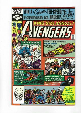 Avengers Annual 10 1st Rogue,  X - Men,  9.  2 Nm -,  1982 Marvel