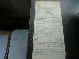 1881 Licence To Keep Male Servants,  Carriages,  Armorial Bearings,  Aberdeen,  Rare