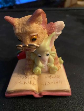 " The Teacher " Whimsical World Of Pocket Dragons Real Musgrave W Box