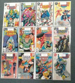 Justice League 1 - 35 Dc Comics 1987 Signed Full Run Vf - Nm 8.  0 - 9.  0 Or Better