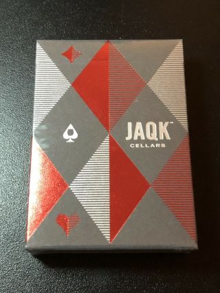 Jaqk Cellars Playing Cards,  Red,  Theory 11