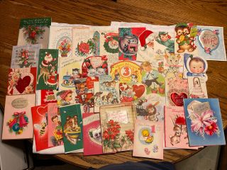 36 Vintage Rust Craft Greeting Cards Easter,  Xmas,  Bday,  Valentines,  Etc.