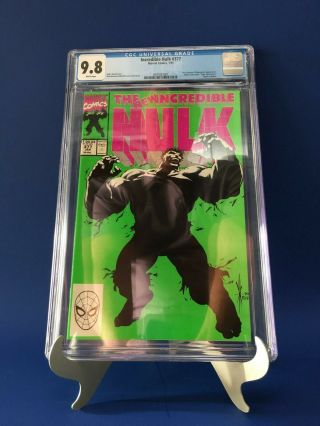 The Incredible Hulk 377 1st First Print Cgc 9.  8 Professor Hulk Newly Graded