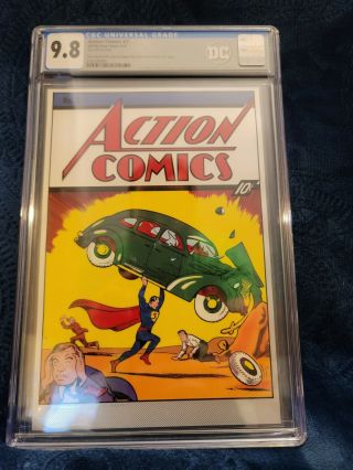 Action Comics 1 9.  8 Cgc Silver Foil,  First Superman,  35 Grams.  999 Silver