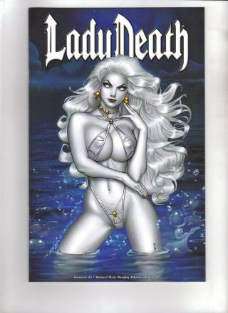 Lady Death: Swimsuit 1 - Richard Ortiz Naughty Kickstarter Edition,  9.  6,  Lim 50