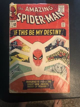 Spider - Man 31 1st Gwen Stacy Appearance 1965 Marvel