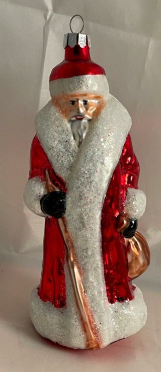 Vintage Christopher Radko Santa Claus Christmas Ornament