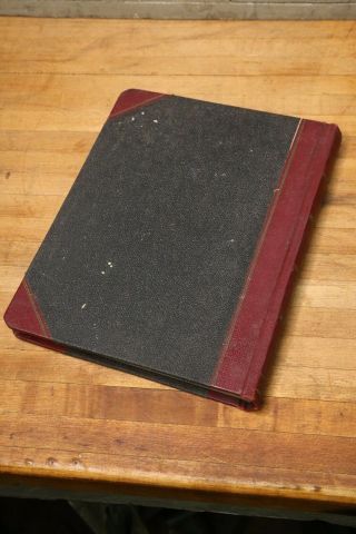 Antique Handwritten Ledger Diary Sales Record Book From Indiana Dated