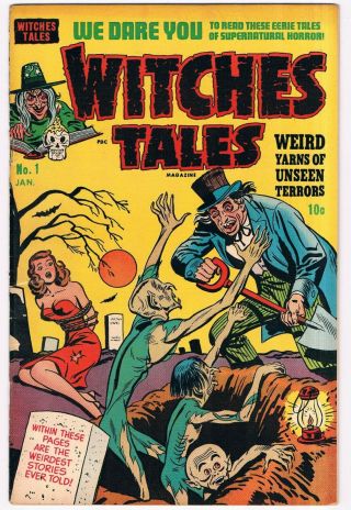 Witches Tales - No.  1 - Jan.  1951 - Harvey - Hard - To - Find