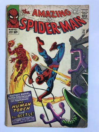 Spider - Man 21 - Beetle Human Torch Marvel Spidey Asm Comics
