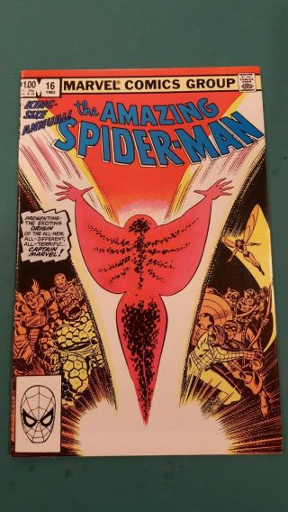 Marvel 1982 The Spider - Man Annual 16 1st App Monica Rambeau Mcu