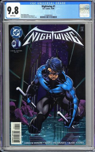 Nightwing 1 Cgc 9.  8 White Pages 1996 3744662024 1st Nightwing