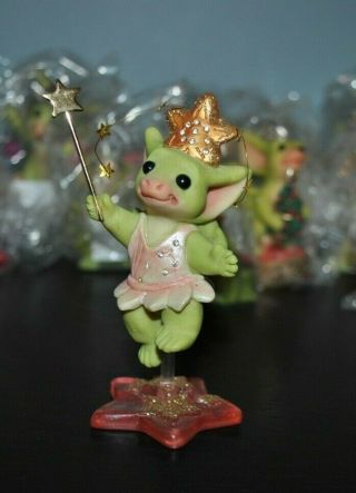Real Musgrave Pocket Dragons And You Get Three Wishes Handmade 2002 4 " H