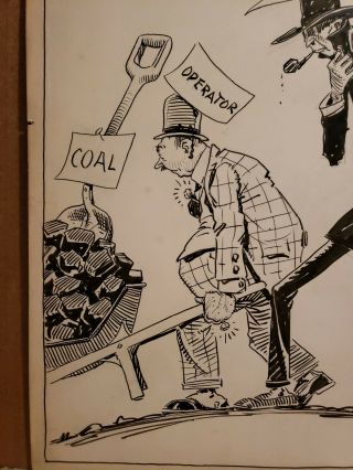 GAAR WILLIAMS Art Political Editorial Cartoon 1918 US Coal Commission 3