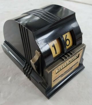 Bakelite Art Deco Machine Age Streamline Perpetual Calendar (05)