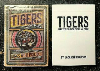 Kings Wild Tigers Playing Cards Standard And Limited Edition Display Deck