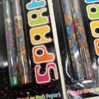 Vintage 90s Lisa Frank Dream Writers Sparkly Gel Pen Rare 3 Packs/6 Pens NOS 2