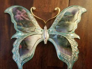 " Pools Of Serenity " On Wings Of Beauty Butterfly Thomas Kinkade