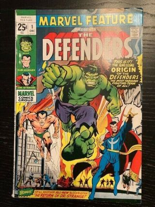 Marvel Feature The Defenders 1 Comic Book - Defenders Origin