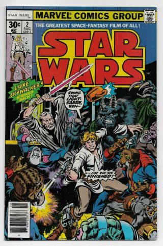 Star Wars 2 (8/77 Marvel) Vf - (7.  5) 1st App Obi - Wan Kenobi Han Solo & Chewbacca