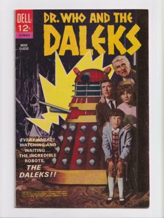 Dr.  Who And The Daleks 12 - 190 - 612 Dell Movie Classic 1st Us Appearance 1966 Fn,