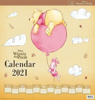 Disney Winnie The Pooh Japan Limited Wall Calendar 2021 Rare