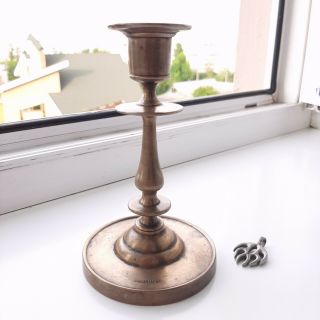 Russian Imperial Period Solid Brass Candlestick.