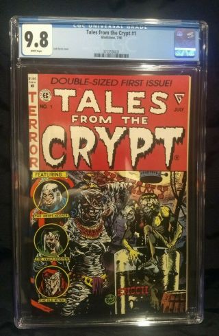 Tales From The Crypt 1 Cgc 9.  8 Nm/m White Pages Case
