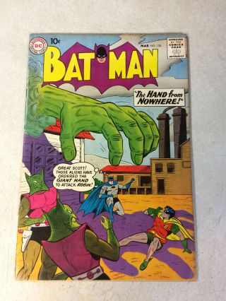 Batman 130 Aliens Lex Luthor Deadly Birthday Robin Kane 10 Cent Cover 1960