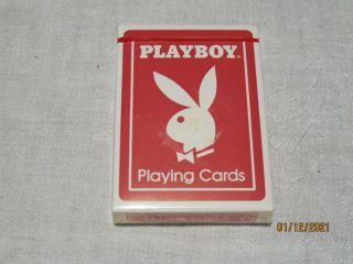 Rare Vintage Red Bicycle Playboy Playing Cards Ak 7206