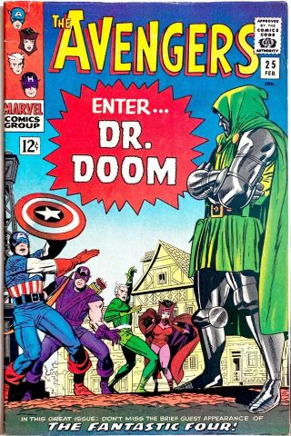 Avengers 25 Classic Doctor Doom Kirby Cover Lee Heck Hawkeye Scarlet Witch