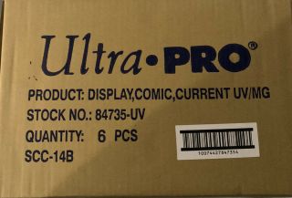 Case (6) Ultra Pro Current Comic Book Uv One Touch Magnetic Holder / Display Case