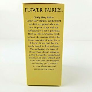 Retired Cicely Mary Barker Forget Me Not Flower Fairy Ornament 86988 Yellow Box 2